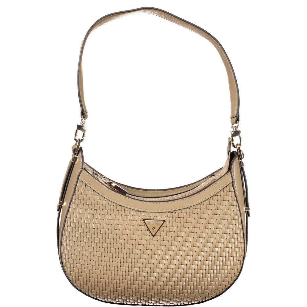 Bolso de mano de polietileno beige