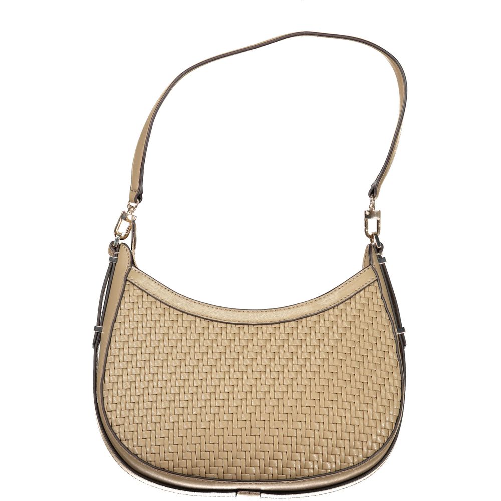 Bolso de mano de polietileno beige