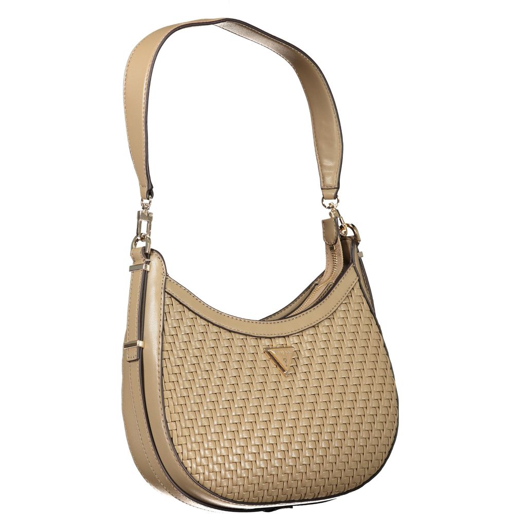 Bolso de mano de polietileno beige