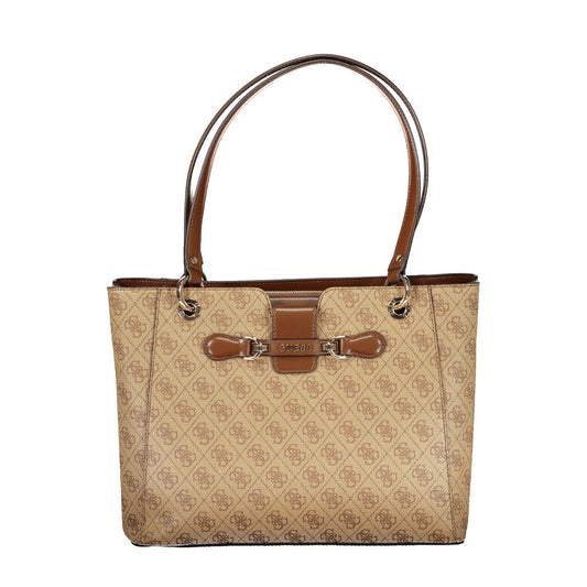 Beige Polyethylene Handbag