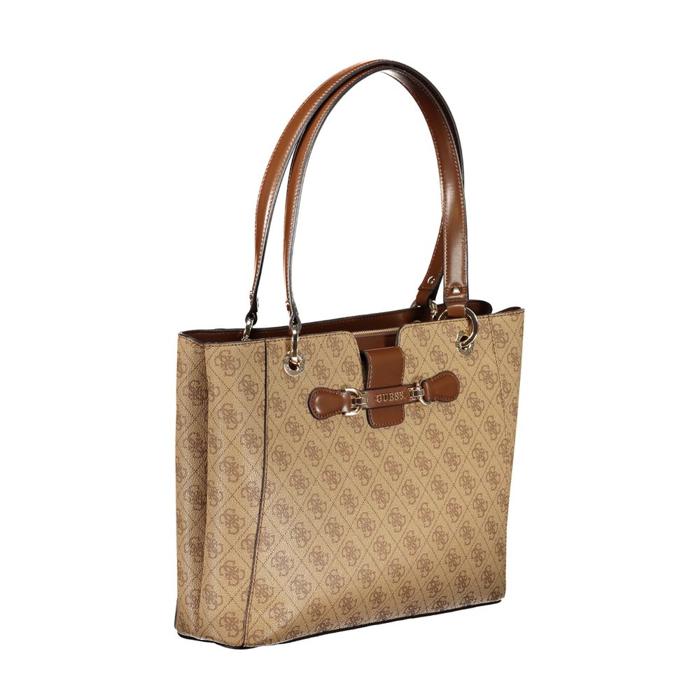 Beige Polyethylene Handbag