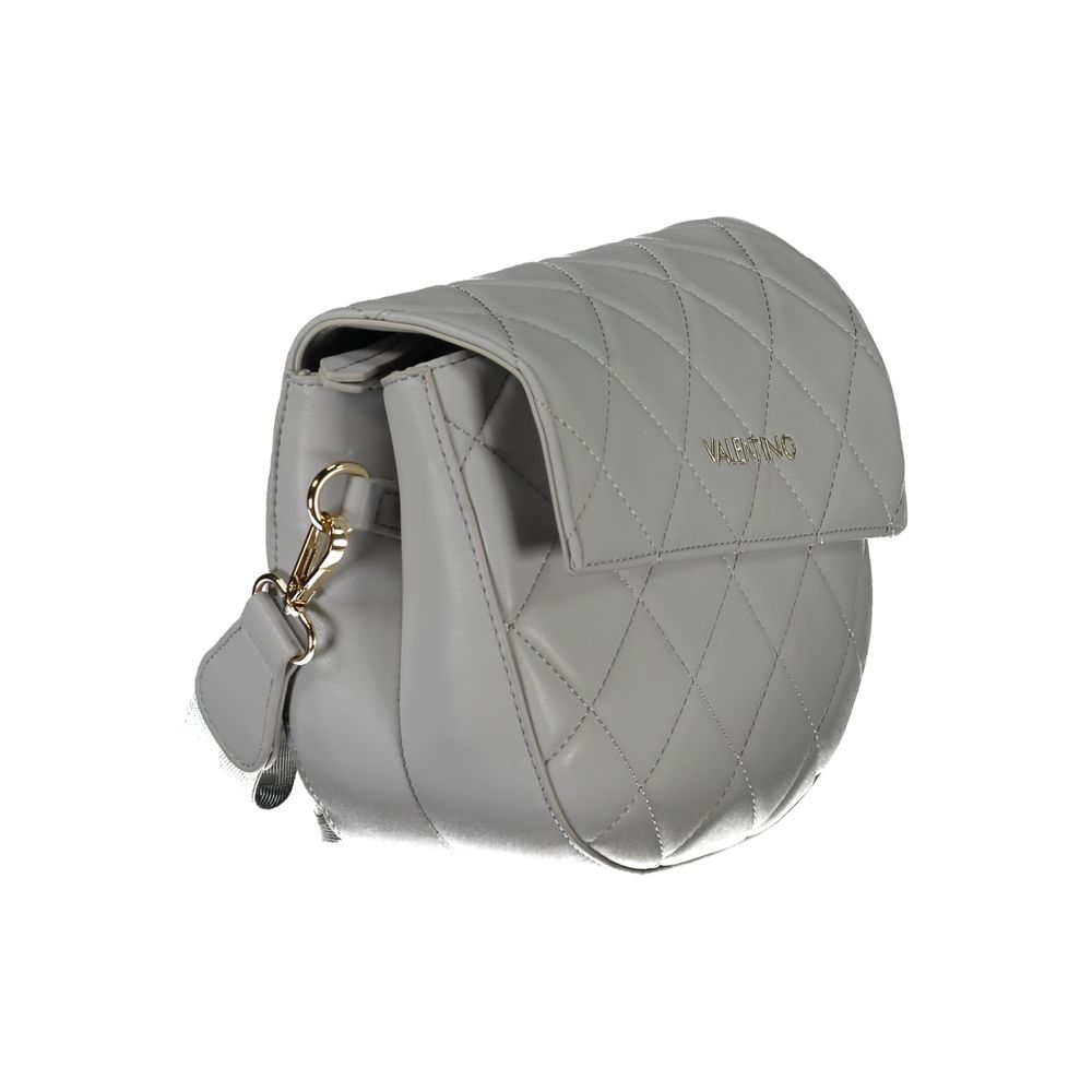 Gray Polyethylene Women Handbag