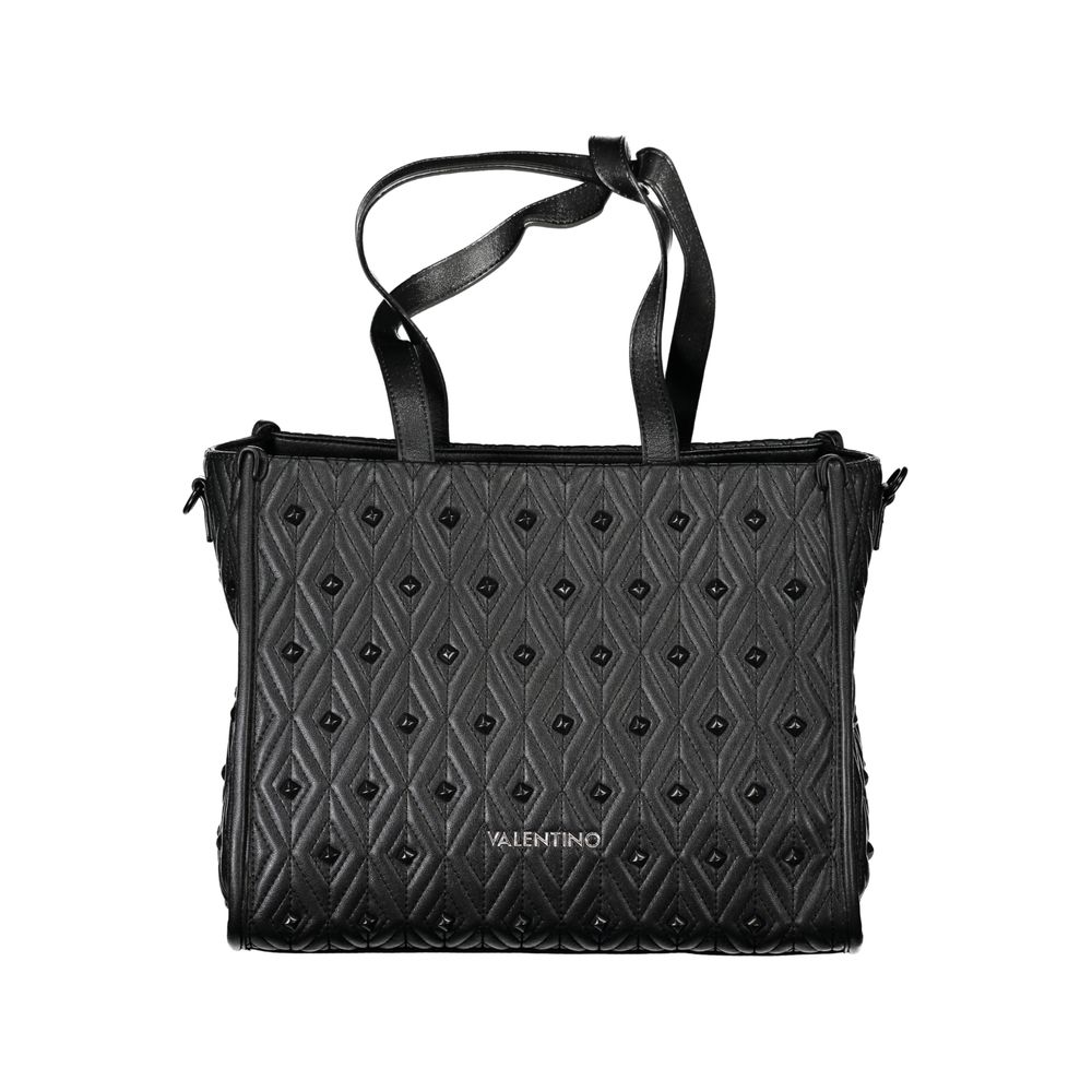 Black Polyester Handbag