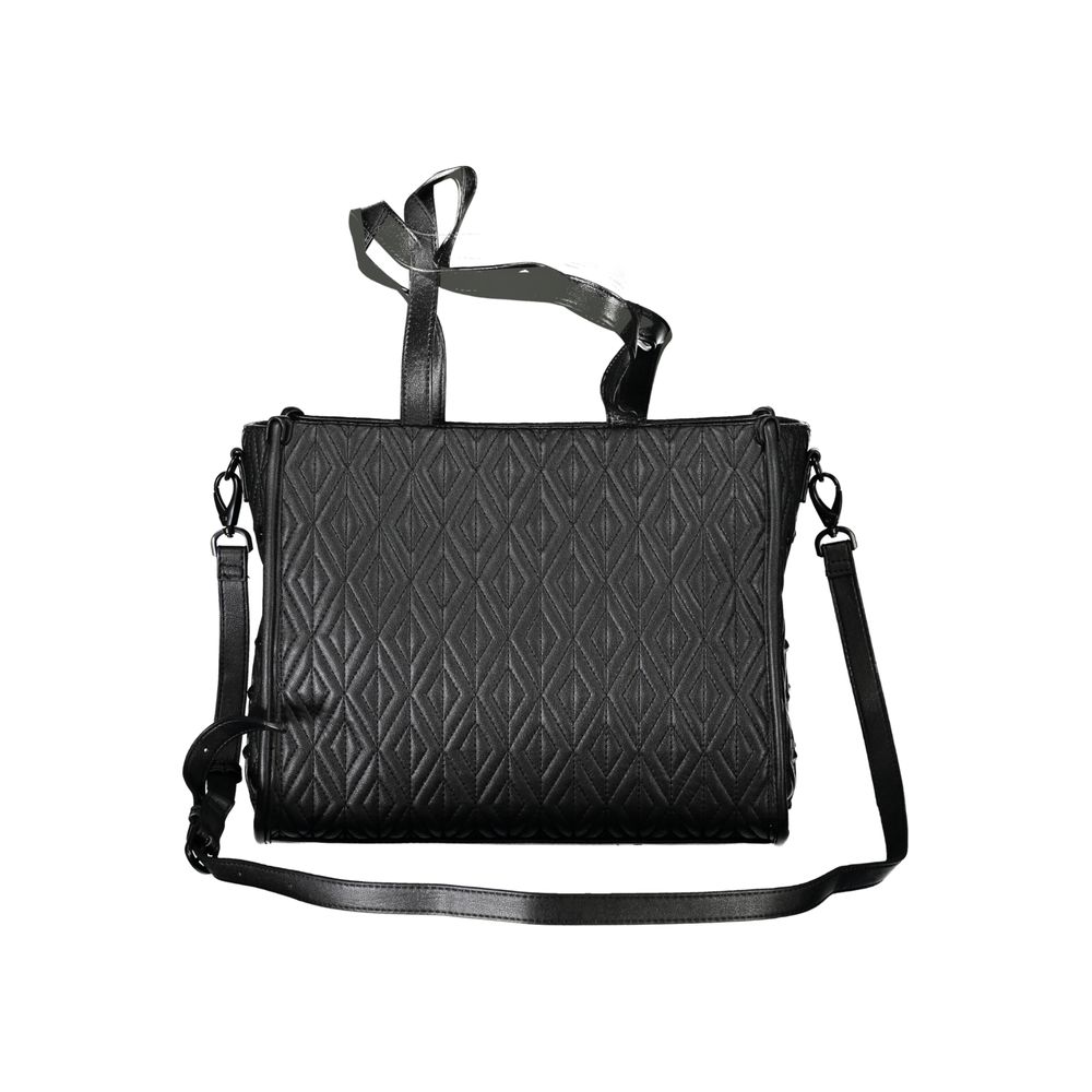 Black Polyester Handbag