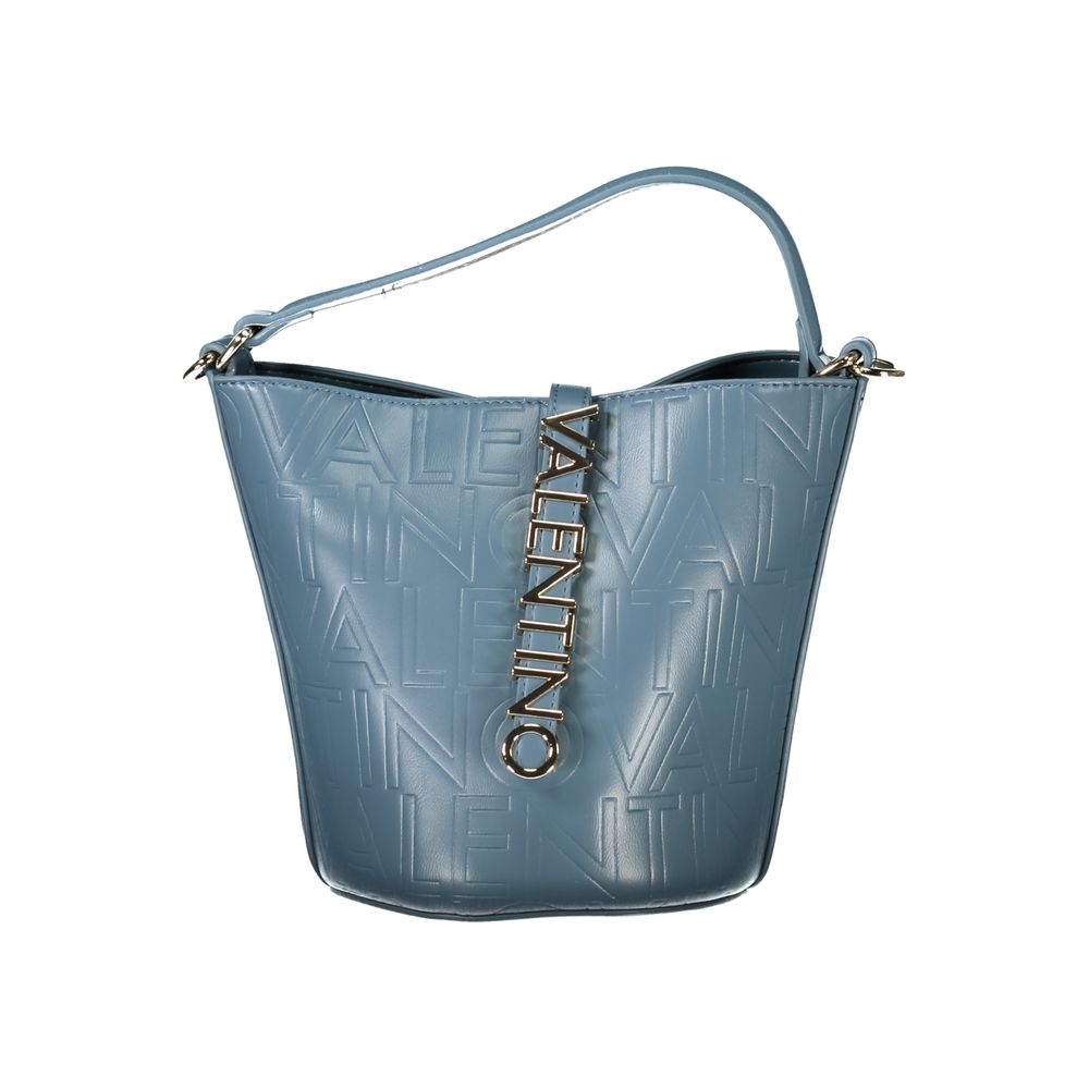 Light Blue Polyethylene Women Handbag