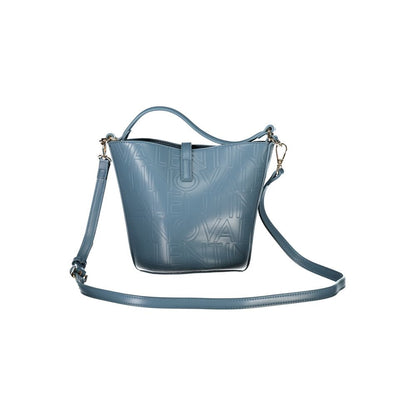 Light Blue Polyethylene Women Handbag