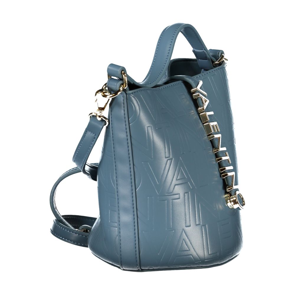 Light Blue Polyethylene Women Handbag