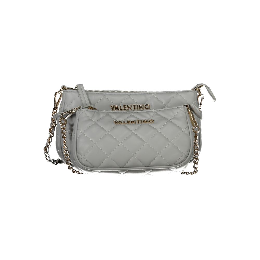 Gray Polyethylene Women Handbag