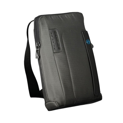 Bolso bandolera hombre poliéster gris