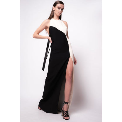 Vestido de viscosa negro