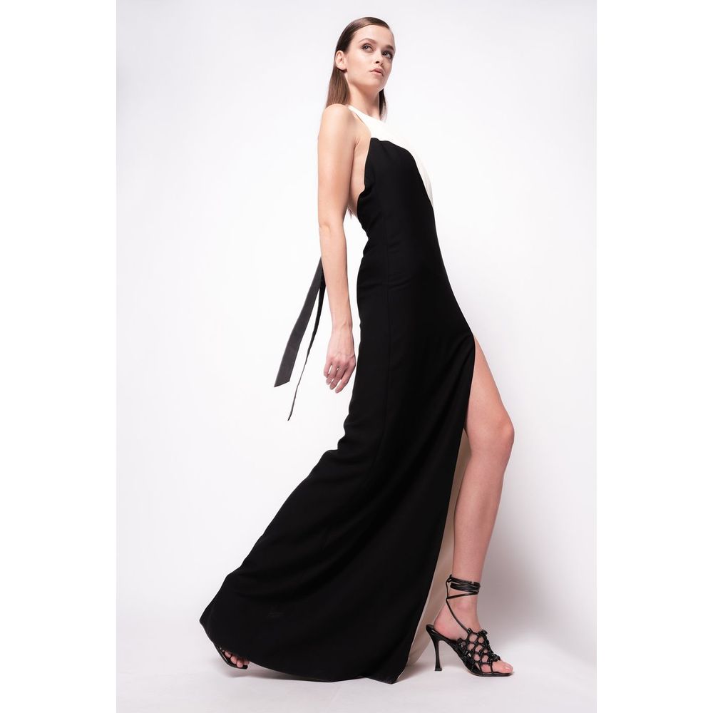 Vestido de viscosa negro