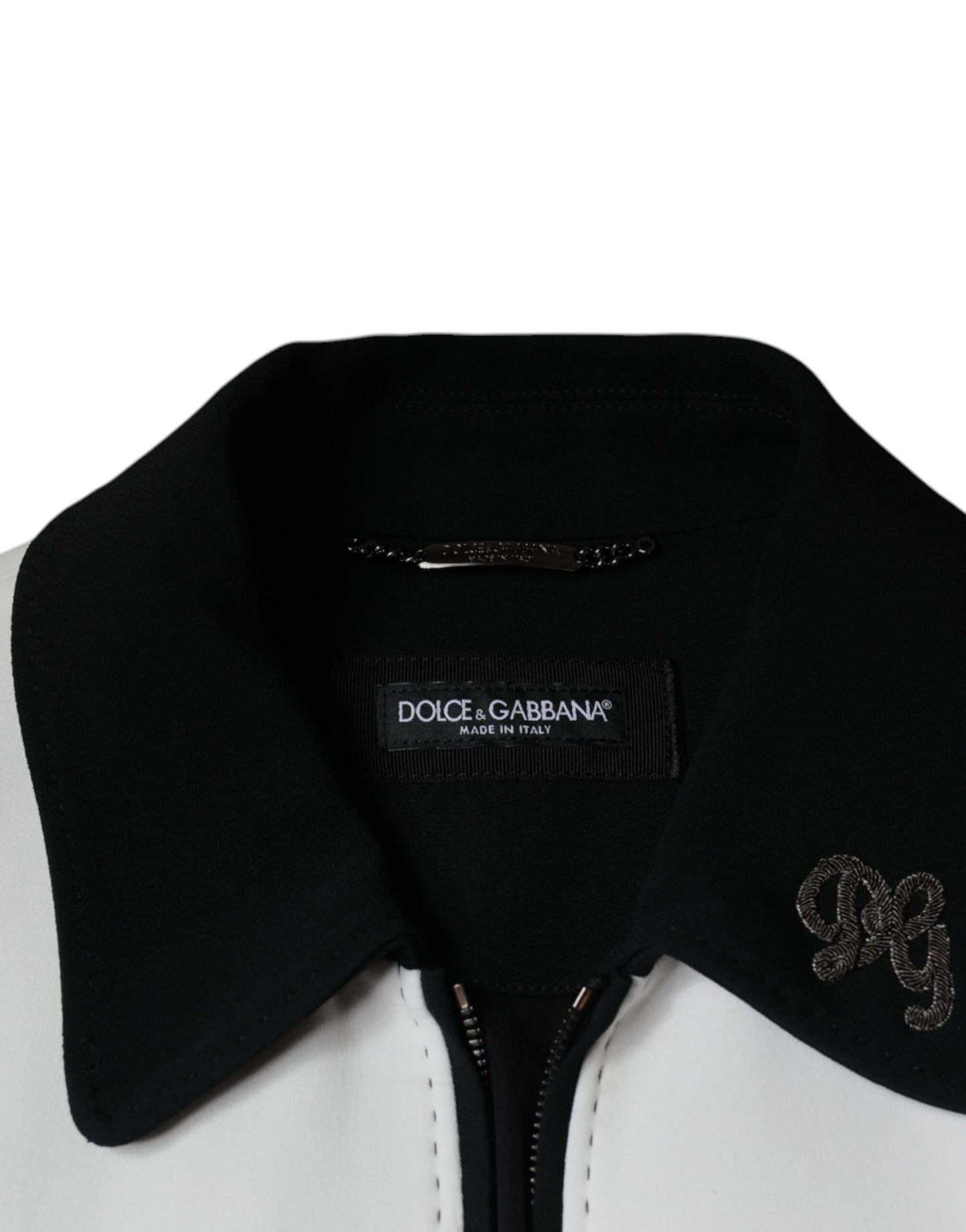 Black White DG Crown Full Zip Blouson Jacket