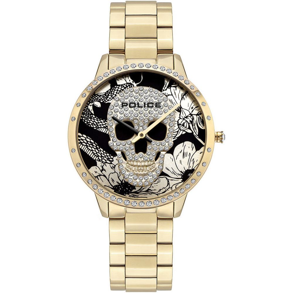 Reloj de acero inoxidable dorado