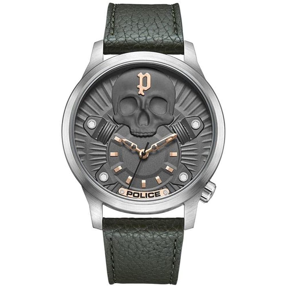 Reloj de cuero verde