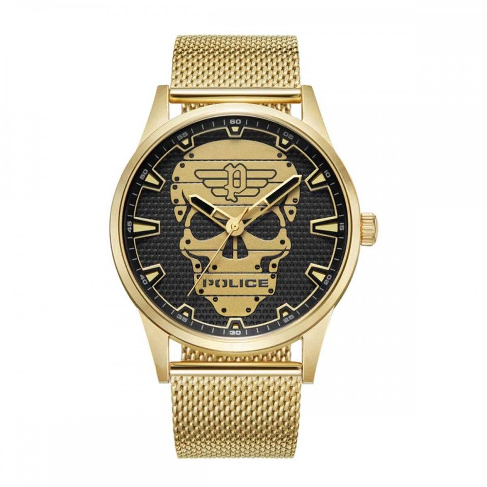 Reloj de acero inoxidable dorado