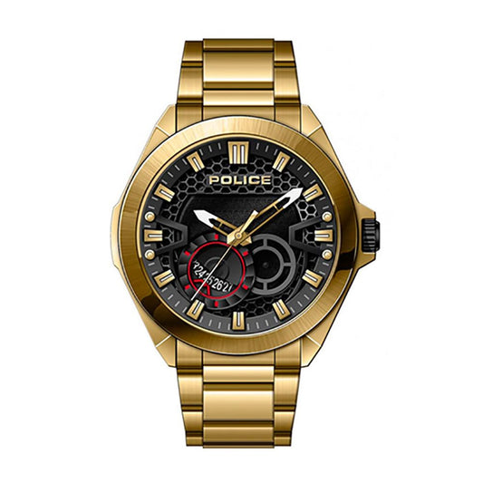 Reloj de acero inoxidable dorado