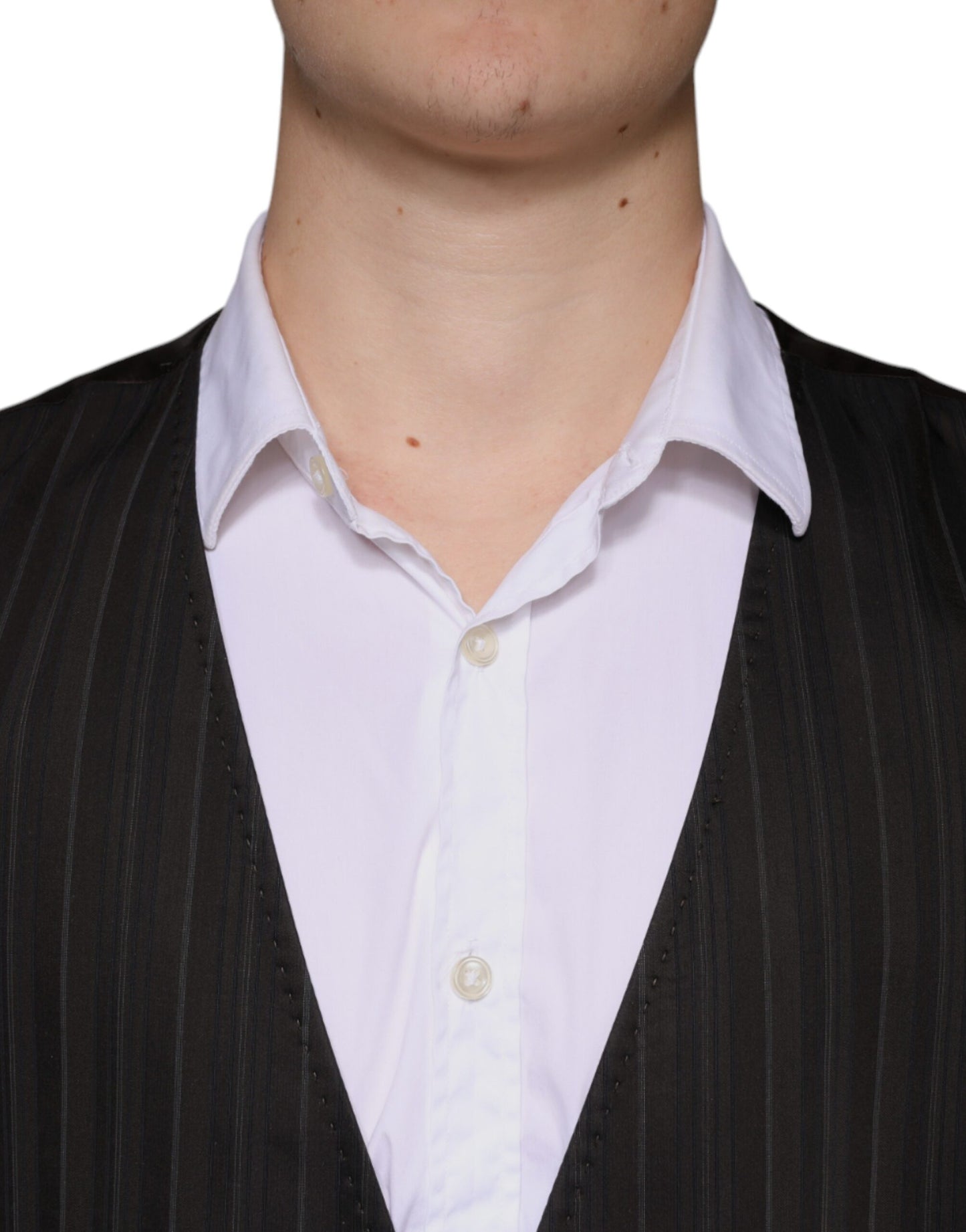 Chaleco de Algodón Negro Vestido Chaleco Formal