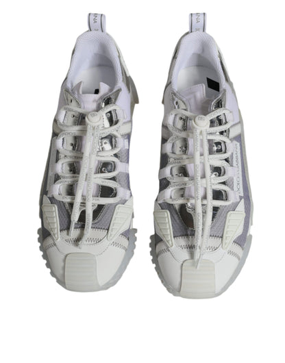 White Silver Low Top NS1 Sneakers Shoes