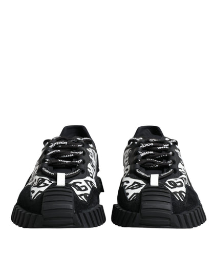 Black Logo Lace Up Low Top NS1 Sneakers Shoes