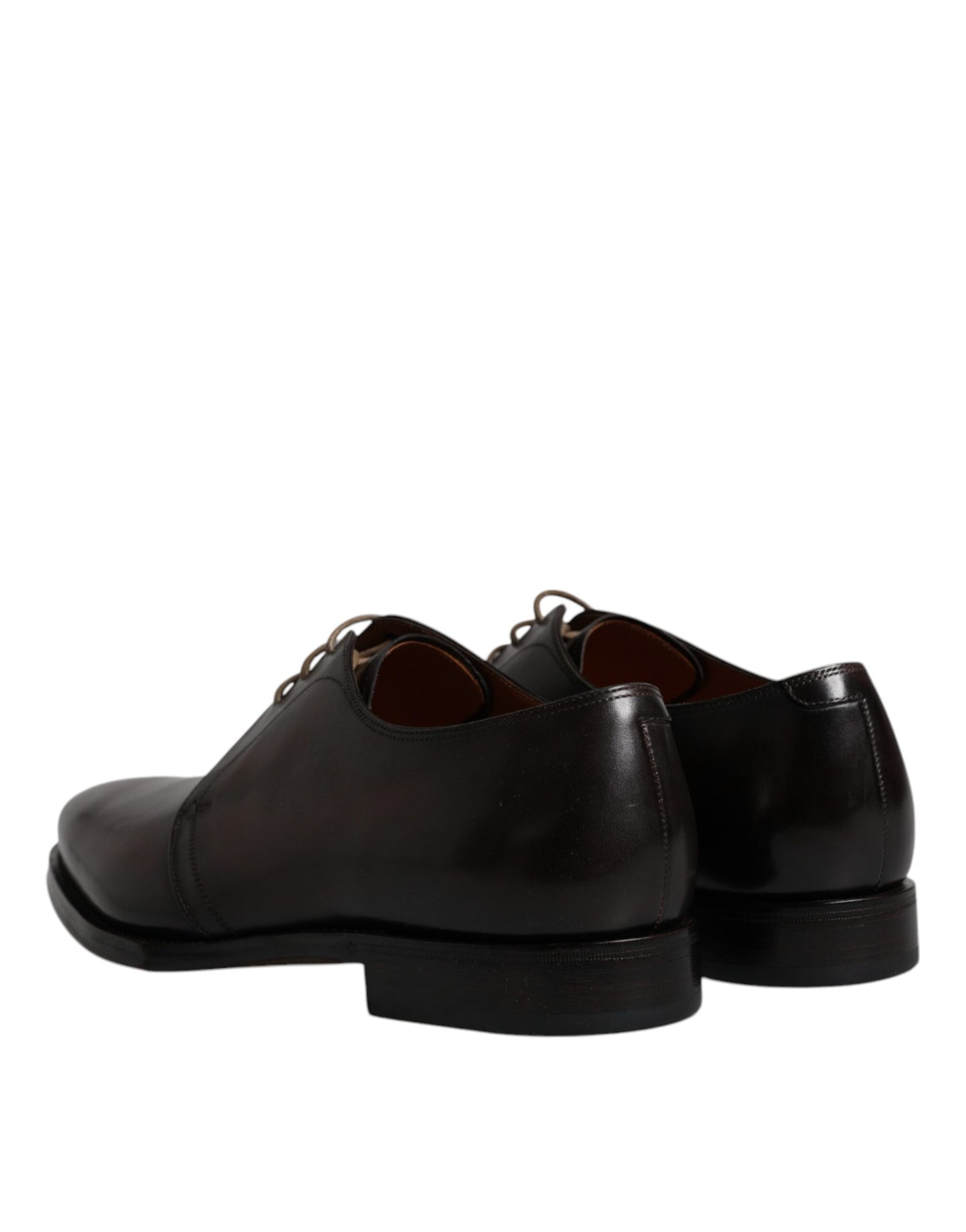 Zapatos Derby formales de cuero negro con cordones para hombre