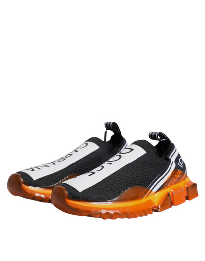 Black Orange Sorrento Slip On Sneakers Shoes