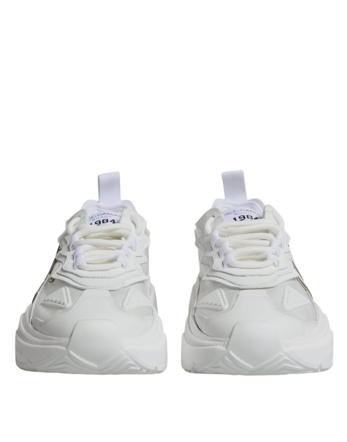 White Nylon Daymaster Low Top Sneakers Shoes