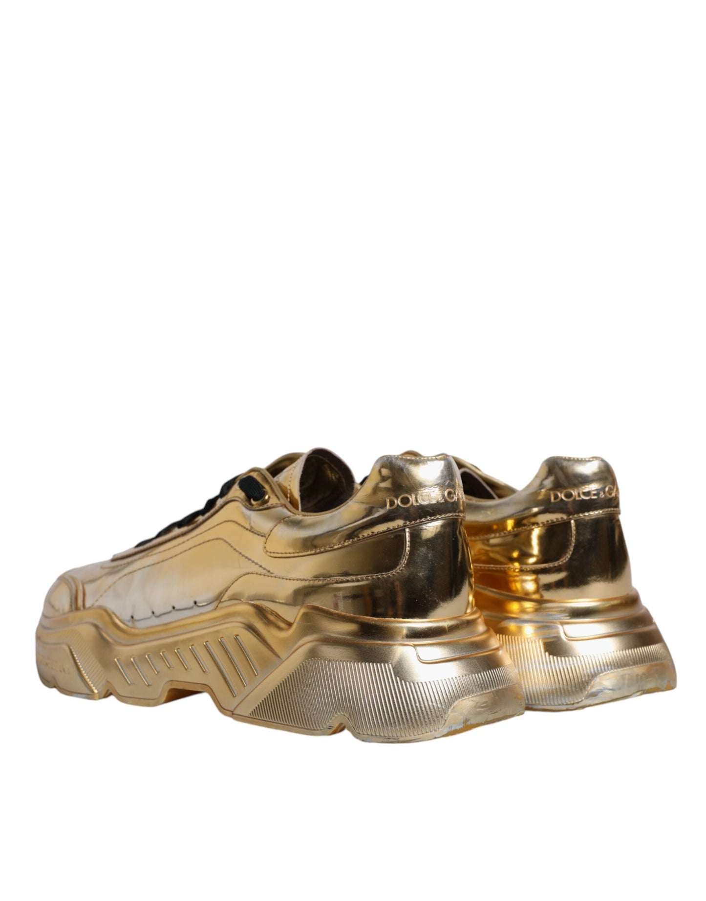 Gold Leather Daymaster Low Top Sneakers Shoes