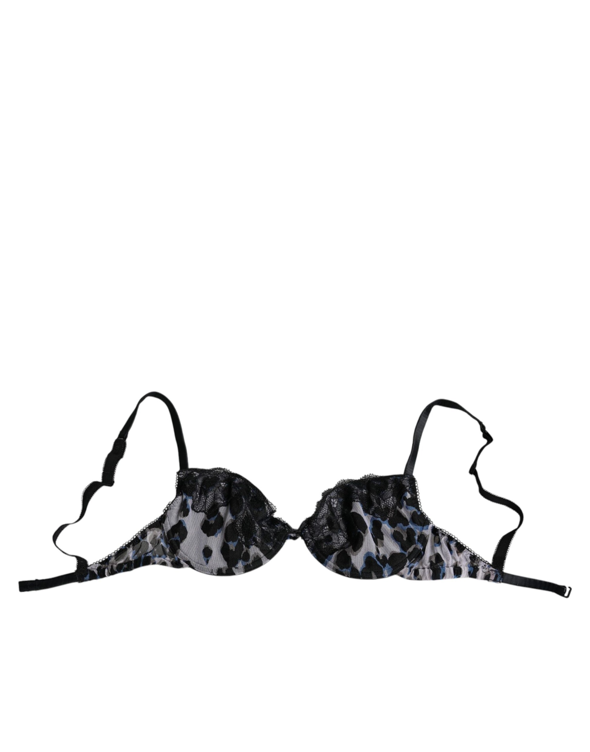 White Leopard Push Up Reggiseno Bra Underwear