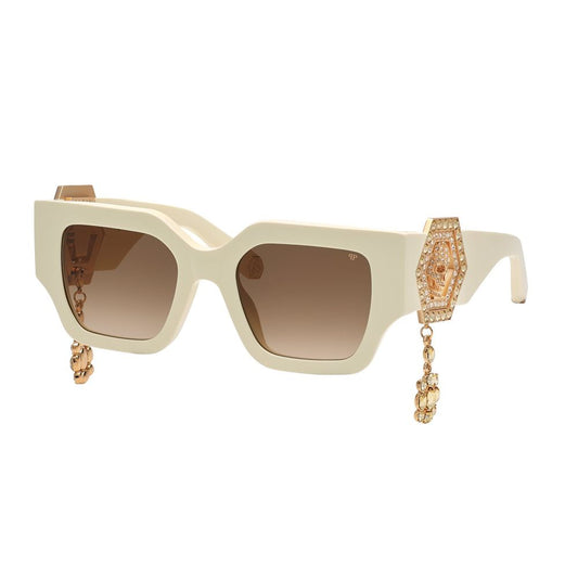 White Acetate Sunglasses