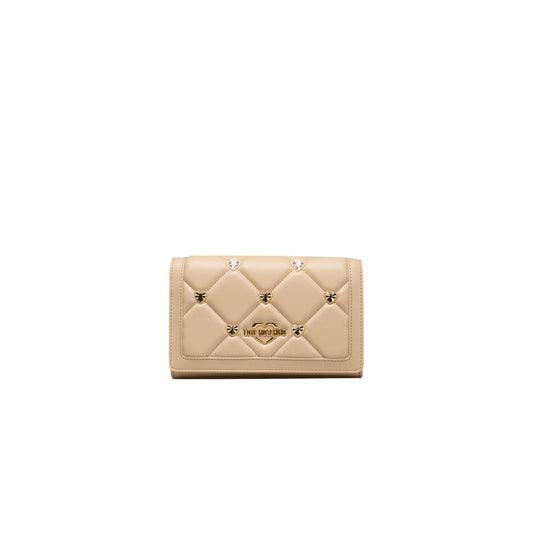 Bolso bandolera de mujer de polietileno beige