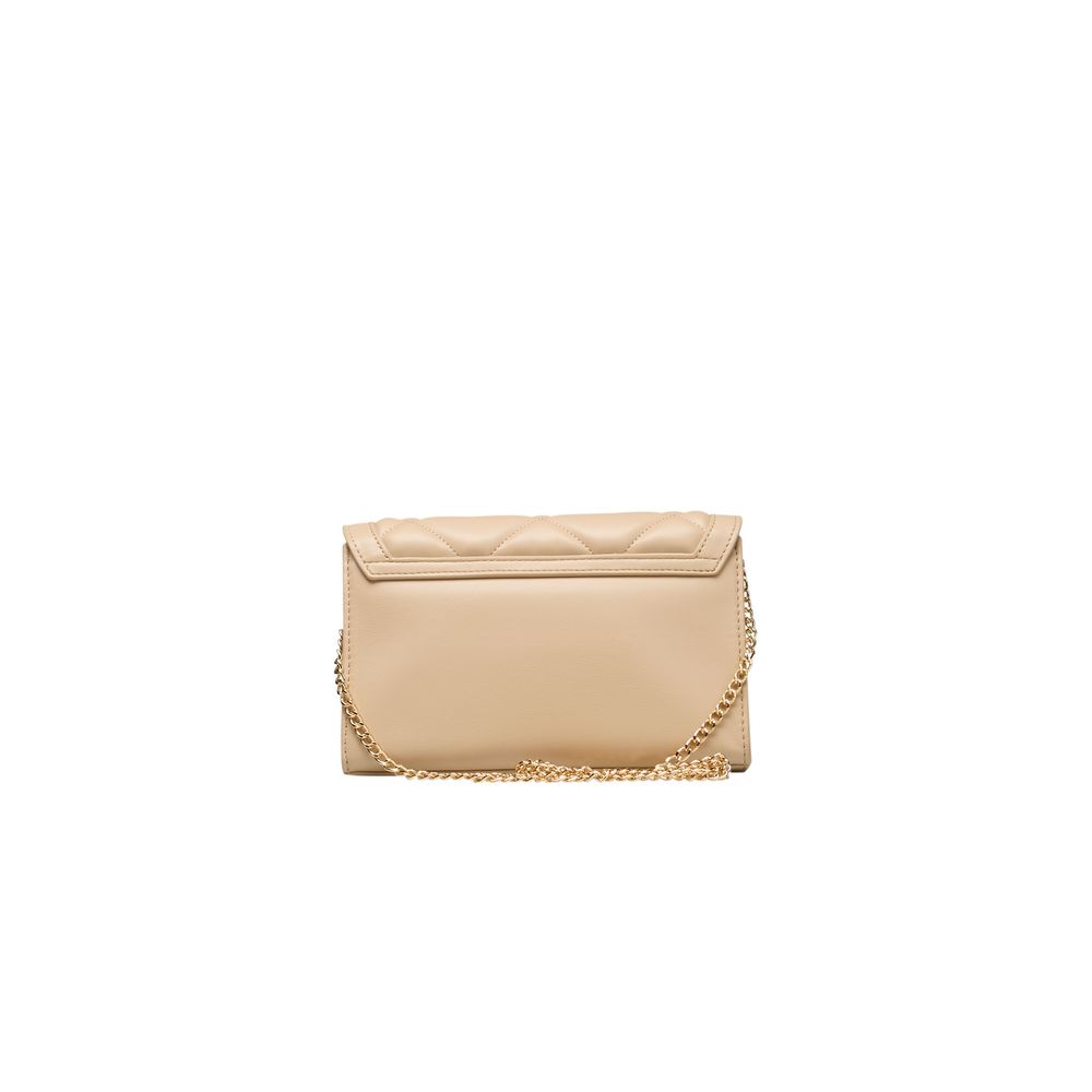 Bolso bandolera de mujer de polietileno beige