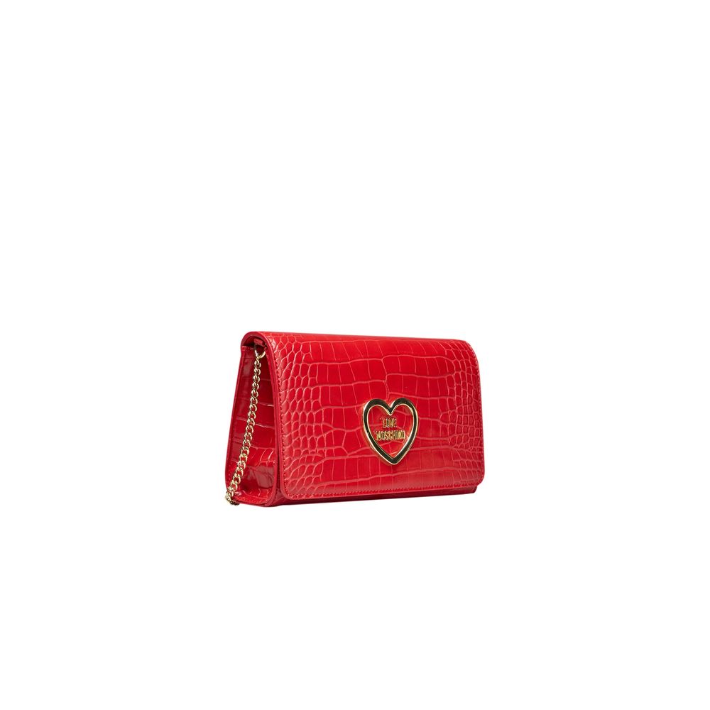 Bolso bandolera de mujer de polietileno rojo