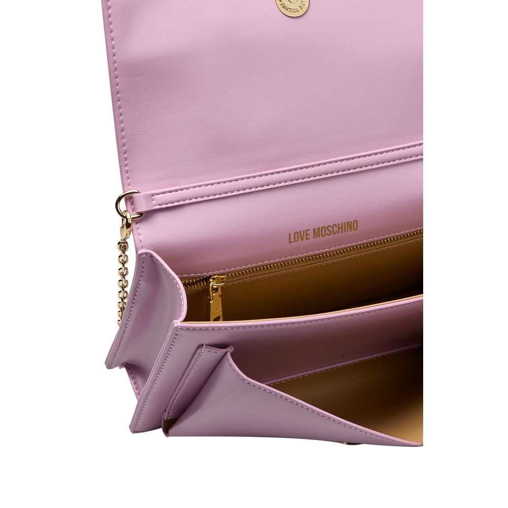 Bolso bandolera morado de polietileno para mujer