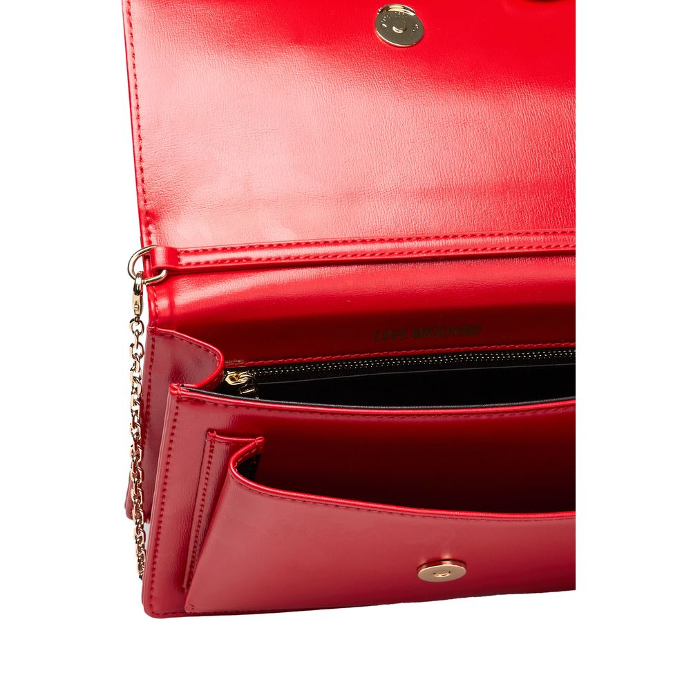 Bolso bandolera de mujer de polietileno rojo