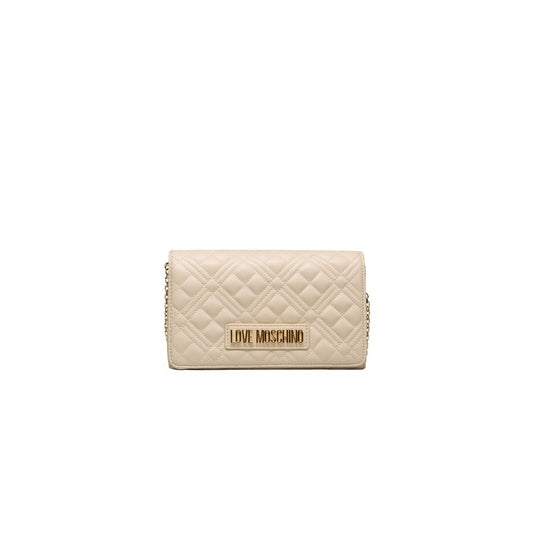 Bolso bandolera de mujer de polietileno beige