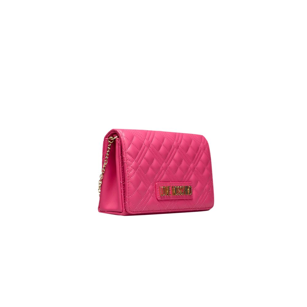 Fuchsia Polyethylene Women Crossbody