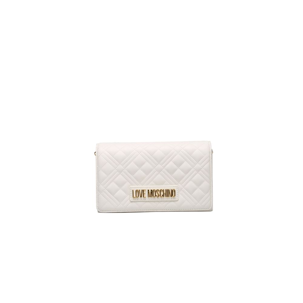 Bolso bandolera de mujer de polietileno blanco