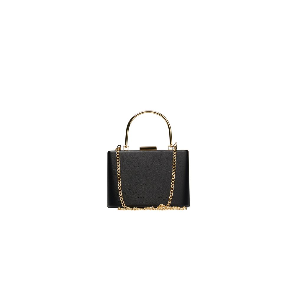 Bolso de mano de mujer de polietileno negro