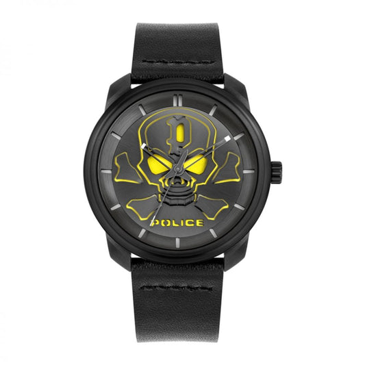 Reloj de cuero negro