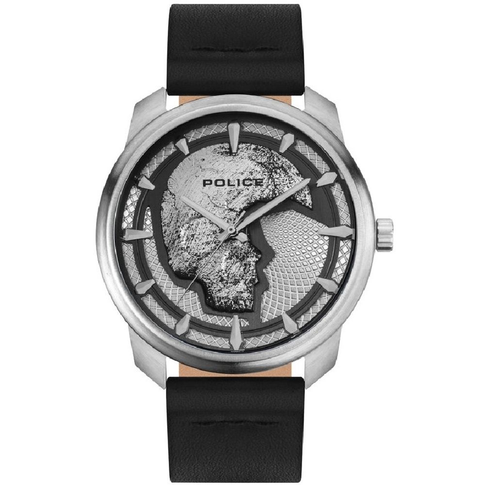 Reloj de cuero negro