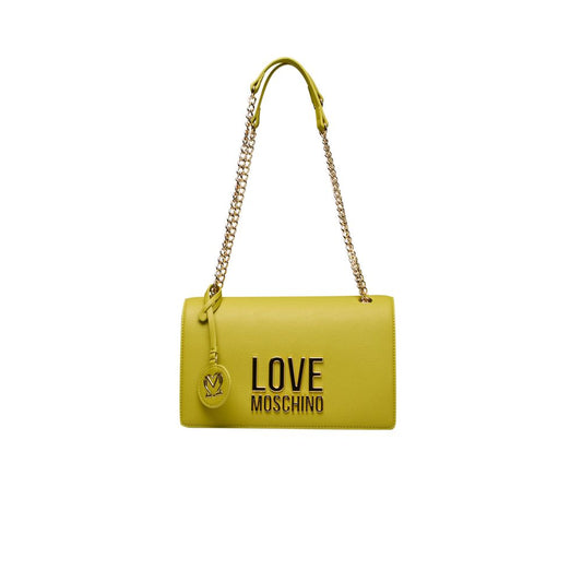 Bolso bandolera para mujer de polietileno amarillo