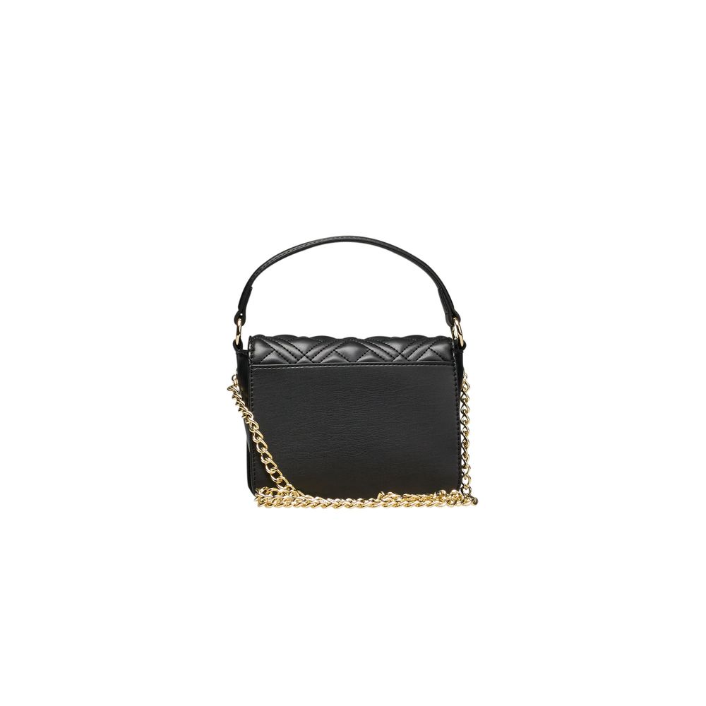 Bolso de mano de mujer de polietileno negro