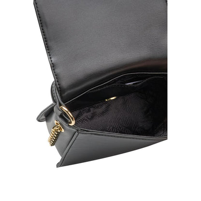 Bolso de mano de mujer de polietileno negro