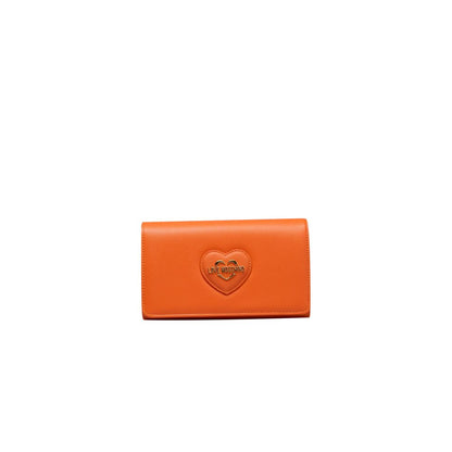 Orange Polyethylene Women Crossbody Bag