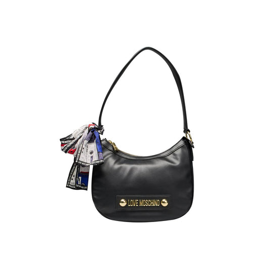 Bolso de polietileno negro para mujer