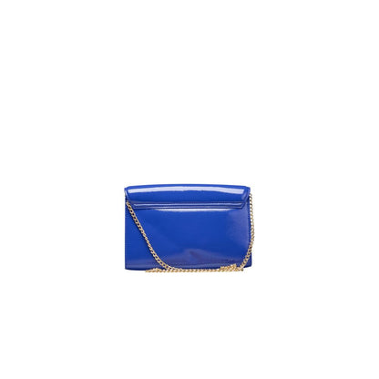 Blue Polyethylene Women Crossbody