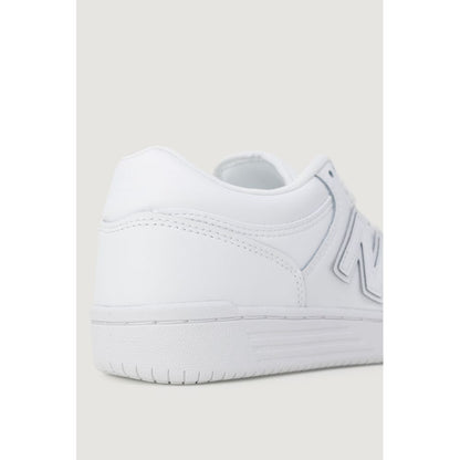 White Synthetic Leather Sneaker