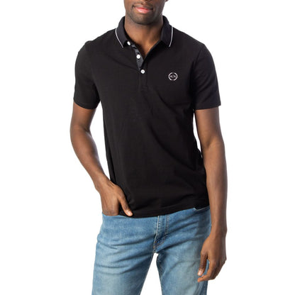 Polo de algodón negro