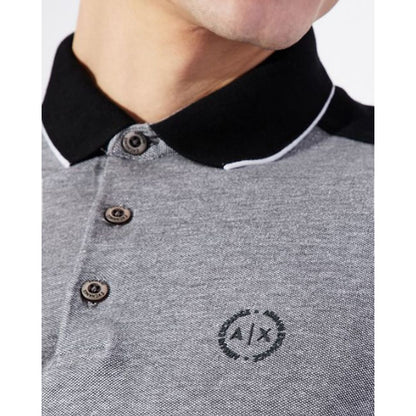 Polo de algodón negro