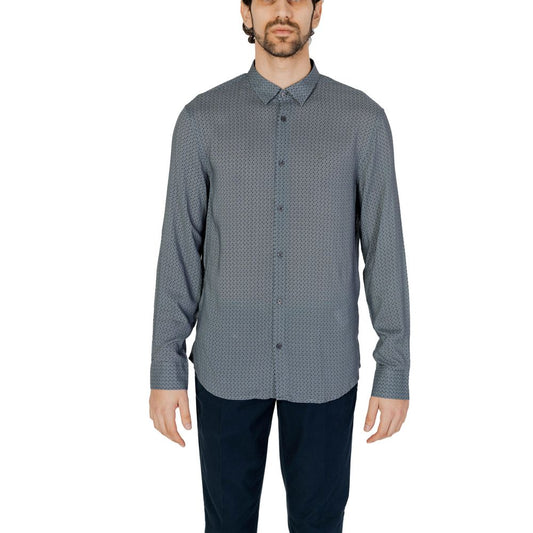 Camisa de viscosa gris